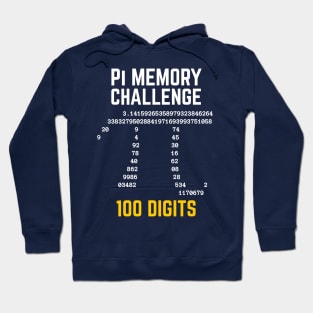 100 Digits of Pi Memory Challenge - Pi Day Hoodie